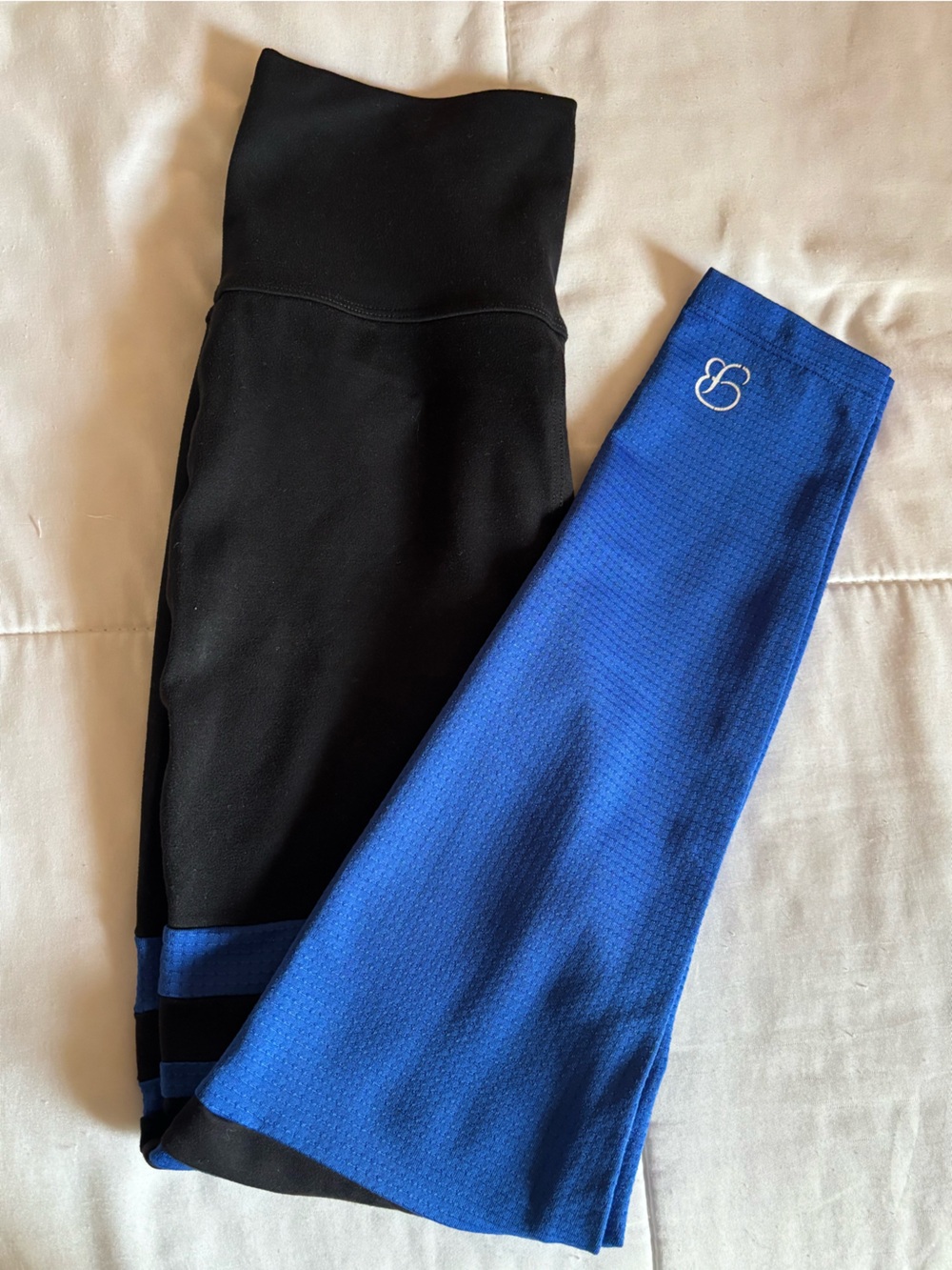 Bombshell Sportswear Blue & Black woman’s leggings